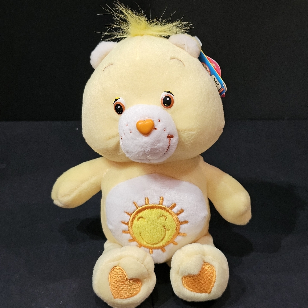 Care Bears Funshine Bear 8" Plush Fun Scents Special Edition 2006 Series 13 NOS
